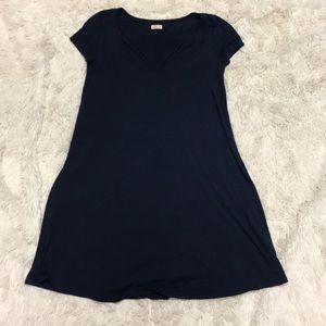 Hollister Navy Strappy T-Shirt Dress